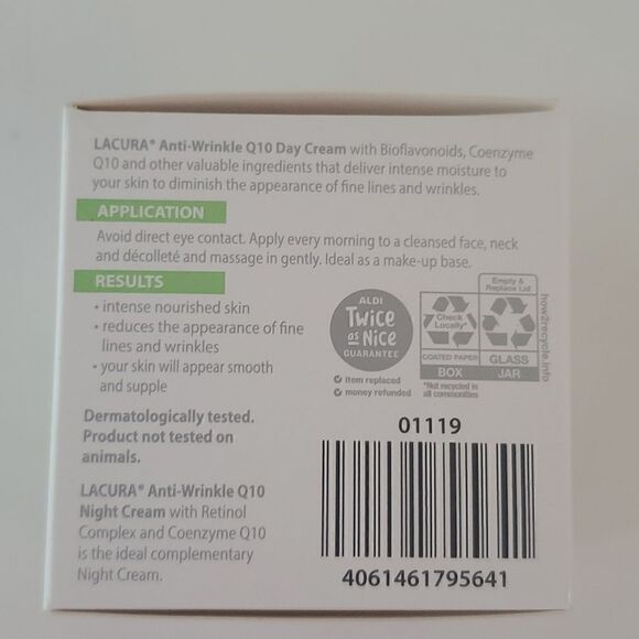 Lacura Face Care Anti-Wrinkle Day Cream Q10 Set of 3 NIB - Picture 3 of 6